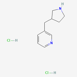molecular formula C10H16Cl2N2 B1429754 3-(Pyrrolidin-3-ylmethyl)pyridine dihydrochloride CAS No. 1864064-20-9