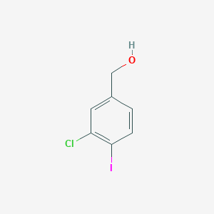 molecular formula C7H6ClIO B1429757 (3-Chloro-4-iodophenyl)methanol CAS No. 166386-60-3