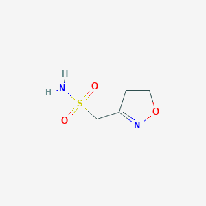 molecular formula C4H6N2O3S B1429758 1,2-Oxazol-3-ylmethanesulfonamide CAS No. 1375473-84-9