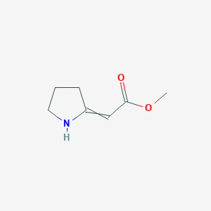 molecular formula C7H11NO2 B1429761 Methyl 2-pyrrolidin-2-ylideneacetate CAS No. 36625-47-5