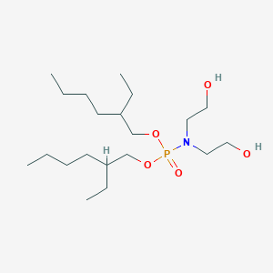 molecular formula C20H44NO5P B14297638 Bis(2-ethylhexyl) N,N-bis(2-hydroxyethyl)phosphoramidate CAS No. 125187-26-0
