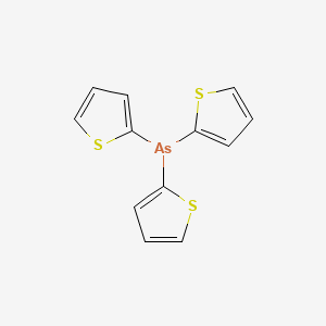molecular formula C12H9AsS3 B14297666 Arsine, tri-2-thienyl- CAS No. 125689-10-3