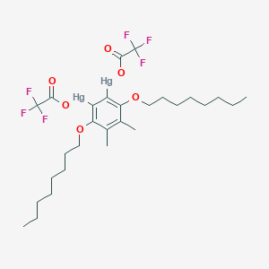 molecular formula C28H40F6Hg2O6 B142977 Chloride ionophore II CAS No. 145889-57-2