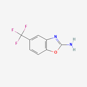 molecular formula C8H5F3N2O B1429772 5-(三氟甲基)-1,3-苯并噁唑-2-胺 CAS No. 20844-69-3