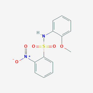 molecular formula C13H12N2O5S B14297741 N-(2-methoxyphenyl)-2-nitrobenzenesulfonamide 