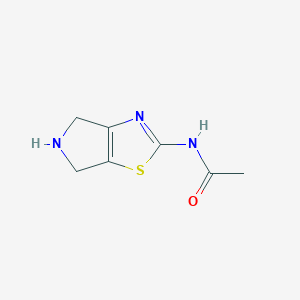 molecular formula C7H9N3OS B1429777 N-(5,6-dihydro-4H-pyrrolo[3,4-d][1,3]thiazol-2-yl)acetamide CAS No. 1267546-34-8