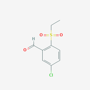 molecular formula C9H9ClO3S B1429780 5-Chloro-2-(ethanesulfonyl)benzaldehyde CAS No. 1379327-84-0