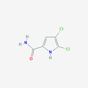 molecular formula C5H4Cl2N2O B1429782 4,5-Dichloro-1H-pyrrole-2-carboxamide CAS No. 50371-68-1
