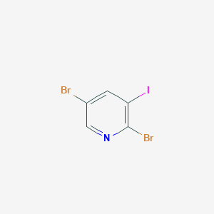 molecular formula C5H2Br2IN B1429783 2,5-Dibromo-3-iodopyridine CAS No. 1214383-63-7