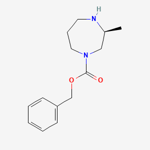 molecular formula C14H20N2O2 B1429784 (S)-Benzyl 3-methyl-1,4-diazepane-1-carboxylate CAS No. 1311254-86-0