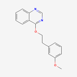 molecular formula C17H16N2O2 B14297863 Quinazoline, 4-(2-(3-methoxyphenyl)ethoxy)- CAS No. 124427-42-5