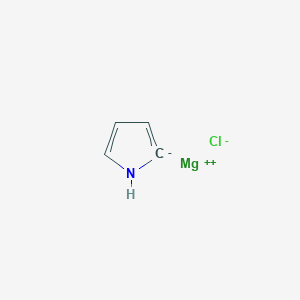 molecular formula C4H4ClMgN B14297870 magnesium;1,2-dihydropyrrol-2-ide;chloride CAS No. 116751-23-6