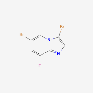 molecular formula C7H3Br2FN2 B1429789 3,6-Dibromo-8-fluoroimidazo[1,2-a]pyridine CAS No. 1260817-61-5