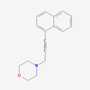 molecular formula C17H17NO B14297897 Morpholine, 4-[3-(1-naphthalenyl)-2-propynyl]- CAS No. 125014-57-5
