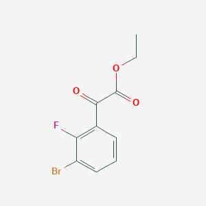molecular formula C10H8BrFO3 B1429790 Ethyl 2-(3-bromo-2-fluorophenyl)-2-oxoacetate CAS No. 1426958-42-0