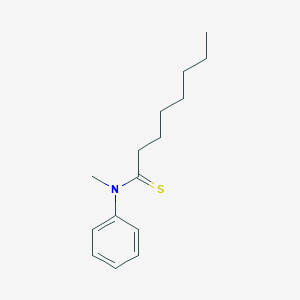 molecular formula C15H23NS B14297912 Octanethioamide, N-methyl-N-phenyl- CAS No. 112363-20-9