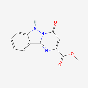 molecular formula C12H9N3O3 B1429793 4-氧代-1,4-二氢嘧啶并[1,2-b]吲唑-2-甲酸甲酯 CAS No. 92663-36-0