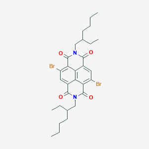 molecular formula C30H36Br2N2O4 B1429796 4,9-Dibromo-2,7-bis(2-ethylhexyl)benzo[lmn][3,8]phenanthroline-1,3,6,8(2H,7H)-tetraone CAS No. 1088205-02-0