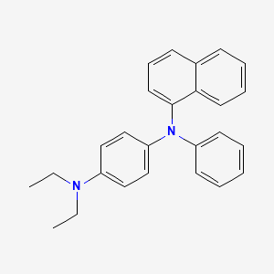 molecular formula C26H26N2 B14297977 N~1~,N~1~-Diethyl-N~4~-(naphthalen-1-yl)-N~4~-phenylbenzene-1,4-diamine CAS No. 113940-59-3