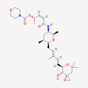 molecular formula C31H48N2O8 B014298 (+)-Meayamycin B CAS No. 1020210-12-1