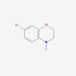 molecular formula C9H10BrNO B142980 7-溴-4-甲基-3,4-二氢-2H-1,4-苯并噁嗪 CAS No. 154264-95-6