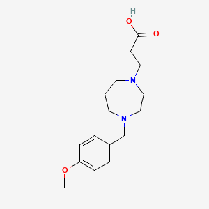 3-[4-(4-Methoxybenzyl)-1,4-diazepan-1-yl]propanoic acid