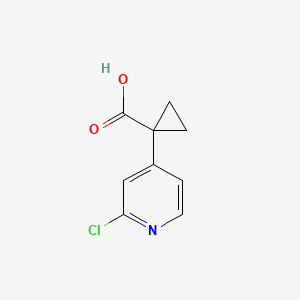molecular formula C9H8ClNO2 B1429805 1-(2-Chloropyridin-4-YL)cyclopropanecarboxylic acid CAS No. 1060811-78-0