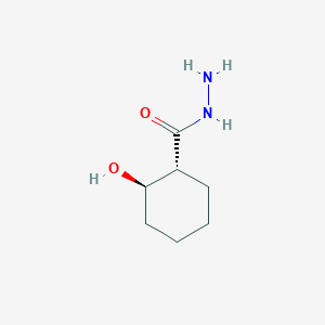 molecular formula C7H14N2O2 B142981 Cyclohexanecarboxylic acid, 2-hydroxy-, hydrazide, trans-(9CI) CAS No. 130023-74-4