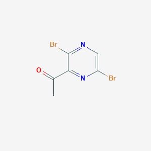 1-(3,6-Dibromopyrazin-2-YL)ethanone