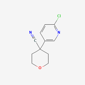 4-(6-Chloropyridin-3-YL)tetrahydro-2H-pyran-4-carbonitrile