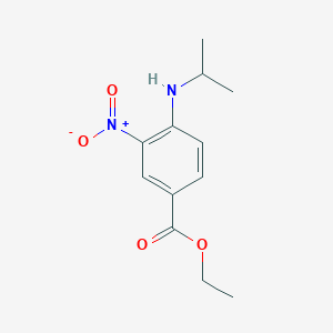 molecular formula C12H16N2O4 B1429819 Ethyl 4-(isopropylamino)-3-nitrobenzoate CAS No. 1187570-88-2