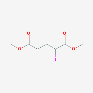 molecular formula C7H11IO4 B14298247 Pentanedioic acid, 2-iodo-, dimethyl ester CAS No. 112221-13-3