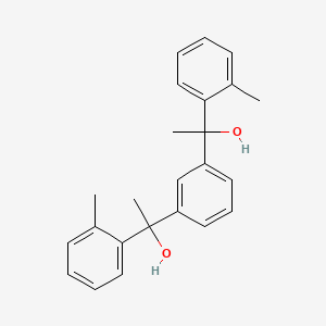 molecular formula C24H26O2 B14298303 alpha,alpha'-Bis(methylphenyl)-1,3-benzenediethanol CAS No. 125025-97-0