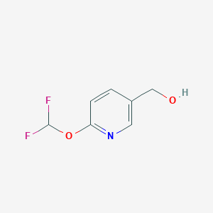 molecular formula C7H7F2NO2 B1429835 (6-(Difluoromethoxy)pyridin-3-yl)methanol CAS No. 1375098-07-9