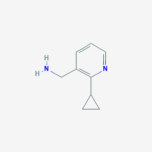 molecular formula C9H12N2 B1429837 (2-Cyclopropylpyridin-3-yl)methanamine CAS No. 1145679-88-4