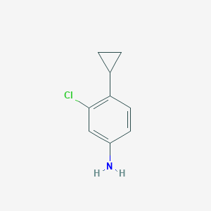 molecular formula C9H10ClN B1429839 3-Chloro-4-cyclopropylaniline CAS No. 1208082-73-8