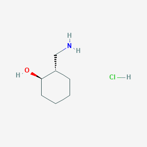 molecular formula C7H16ClNO B1429840 trans-2-(Aminomethyl)cyclohexanol hydrochloride CAS No. 24948-05-8