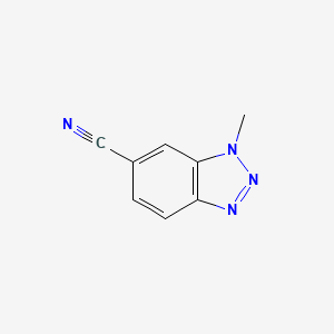 molecular formula C8H6N4 B1429842 1-Methyl-1H-benzo[d][1,2,3]triazole-6-carbonitrile CAS No. 864274-02-2
