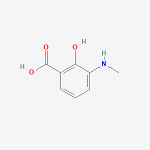 molecular formula C8H9NO3 B1429848 2-羟基-3-(甲基氨基)苯甲酸 CAS No. 17839-49-5