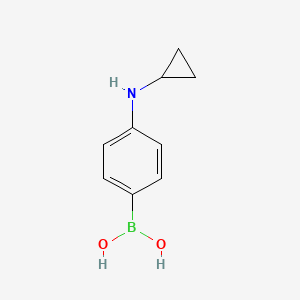 molecular formula C9H12BNO2 B1429850 4-(Cyclopropylamino)phenylboronic acid CAS No. 1228181-84-7
