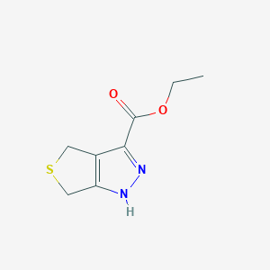 molecular formula C8H10N2O2S B1429857 Ethyl 4,6-dihydro-2H-thieno[3,4-c]pyrazole-3-carboxylate CAS No. 912635-74-6