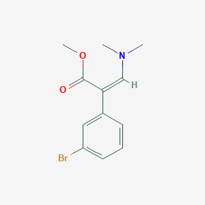 molecular formula C12H14BrNO2 B1429859 Methyl 2-(3-bromophenyl)-3-(dimethylamino)prop-2-enoate CAS No. 852470-82-7