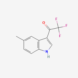 molecular formula C11H8F3NO B1429860 2,2,2-trifluoro-1-(5-methyl-1H-indol-3-yl)ethan-1-one CAS No. 858515-93-2