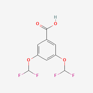 molecular formula C9H6F4O4 B1429861 3,5-双(二氟甲氧基)苯甲酸 CAS No. 1432678-93-7