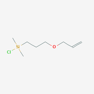 molecular formula C8H17ClOSi B14298615 Chloro(dimethyl){3-[(prop-2-en-1-yl)oxy]propyl}silane CAS No. 112031-28-4