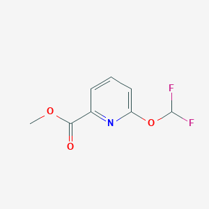 molecular formula C8H7F2NO3 B1429862 Methyl 6-(difluoromethoxy)picolinate CAS No. 1375098-10-4
