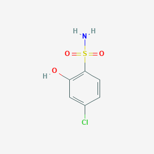 molecular formula C6H6ClNO3S B1429863 4-Chloro-2-hydroxybenzenesulfonamide CAS No. 1243372-63-5