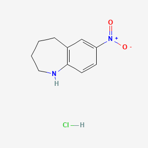 molecular formula C10H13ClN2O2 B1429866 7-硝基-2,3,4,5-四氢-1H-苯并[b]氮杂卓盐酸盐 CAS No. 740842-79-9