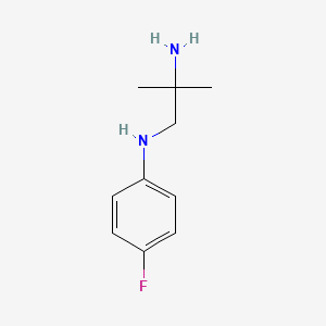 molecular formula C10H15FN2 B1429867 1,2-Propanediamine, N1-(4-fluorophenyl)-2-methyl- CAS No. 42198-09-4