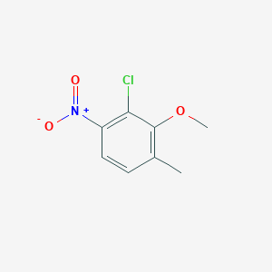 molecular formula C8H8ClNO3 B1429868 3-Chloro-2-methoxy-4-nitrotoluene CAS No. 19240-94-9